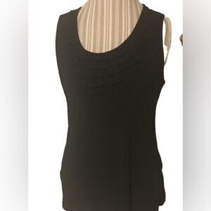 Suzie Couture size large tank with ruffle accents new without tags